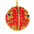 Embroidered velvet ornaments, 'Velvet Holiday' (set of 6) - Beaded and Embroidered Velvet Ornaments (Set of 6)