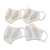 Cotton face masks, 'Laurel Leaves' (set of 4) - Laurel Branch Set of 4 Cotton Reusable Face Masks (image 2c) thumbail