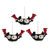 Wool felt ornaments, 'Mystic Bats' (set of 3) - Handmade Halloween Bat Ornaments (Set of 3) thumbail
