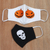 Gesichtsmasken aus Baumwolle, (Paar) - Gruseliges Halloween-Paar wie wiederverwendbare Gesichtsmasken