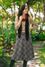 Wool blend skirt, 'Jaipur Chic in Houndstooth' - Hand Crafted Wool Blend Houndstooth Skirt thumbail