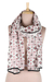 Cotton scarf, 'Eternal Stars' - Chanderi Cotton Geometric Scarf (image 2a) thumbail