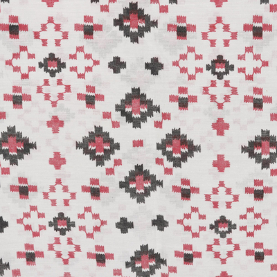 Baumwollschal - Chanderi geometrischer Schal aus Baumwolle