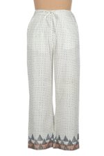 Block-printed cotton pants, 'Summer Elegance' - Block-Printed Cotton Pants from India