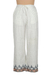 Block-printed cotton pants, 'Summer Elegance' - Block-Printed Cotton Pants from India (image 2f) thumbail