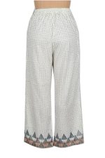 Block-printed cotton pants, 'Summer Elegance' - Block-Printed Cotton Pants from India