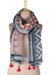 Cotton blend shawl, 'Triangle Illusion' - Hand Woven Cotton Silk Blend Shawl (image 2a) thumbail