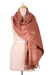 Silk shawl, 'Brown Spice' - Artisan Crafted Fringed Silk Shawl from India (image 2a) thumbail