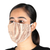 Gesichtsmasken aus Baumwolle, (Paar) - Handbemalte Gesichtsmasken 1 in Rose-1 in Braun