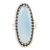 Chalcedony cocktail ring, 'Crowned in Glory in Blue' - Oval Cabochon of Blue Chalcedony Cocktail Ring (image 2a) thumbail
