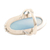 Chalcedony cocktail ring, 'Crowned in Glory in Blue' - Oval Cabochon of Blue Chalcedony Cocktail Ring (image 2d) thumbail