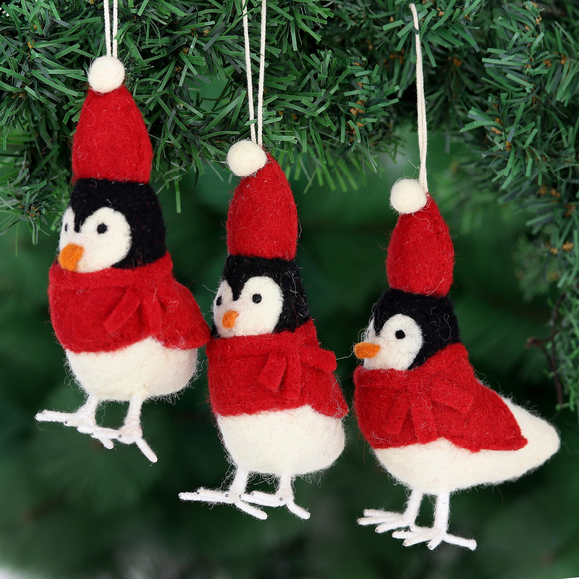 Felt Penguin Ornament