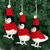 Wool felt ornaments, 'Bundle Up' (set of 3) - Set of 3 Wool Felt Penguin Ornaments