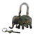 Brass padlock and keys, 'Her Majesty' - Brass Elephant Padlock with Keys (image 2c) thumbail