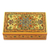 Papier mache decorative box, 'Floral Nobility' - Hand Painted Papier Mache Decorative Floral Box (image 2a) thumbail