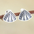 Pendientes colgantes de plata de ley - Pendientes colgantes triangulares de plata de ley hechos a mano