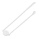 Sterling silver pendant bracelet, 'Sweetheart Charm' - Hand Made Sterling Silver Pendant Bracelet from India