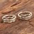 Sterling silver toe rings, 'Laureate' (pair) - Hand Made Sterling Silver Leaf-Themed Toe Rings (Pair) (image 2b) thumbail