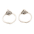 Sterling silver toe rings, 'Diamond Tiara' (pair) - Handmade Sterling Silver Toe Rings from India (Pair) (image 2d) thumbail