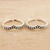 Sterling silver toe rings, 'Silver Lady' (pair) - Hand Crafted Sterling Silver Toe Rings (Pair) (image 2b) thumbail