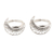Sterling silver toe rings, 'Sailor Moon' (pair) - Handmade Sterling Silver Crescent Moon Toe Rings (Pair) thumbail