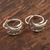 Sterling silver toe rings, 'Sailor Moon' (pair) - Handmade Sterling Silver Crescent Moon Toe Rings (Pair) (image 2b) thumbail