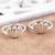 Sterling silver toe rings, 'Blossom Buddies' (pair) - Hand Made Sterling Silver Flower Toe Rings from India (Pair) thumbail