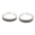Sterling silver toe rings, 'Perfect Pair' (pair) - Hand Crafted Sterling Silver Toe Rings from India (Pair) (image 2a) thumbail