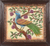 Marble wall art, 'Long-Tailed Bird' - Framed Handmade Bird Art from India