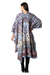 Multicolor knit ruana, 'Effortless Style' - Knit Multicolor Viscose Blend Ruana from India (image 2c) thumbail