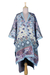 Multicolor knit ruana, 'Effortless Style' - Knit Multicolor Viscose Blend Ruana from India (image 2h) thumbail