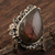Labradorite cocktail ring, 'Evening Charm' - Handcrafted Labradorite and Sterling Silver Cocktail Ring (image 2b) thumbail