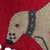 Wool felt holiday stocking, 'Christmas Canines' - Wool Felt Christmas Stocking with Dog Motif (image 2c) thumbail