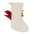 Wool felt Christmas stocking, 'Cock-a-Doodle Christmas' - Wool Felt Christmas Stocking with Rooster Motif