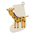 Wool Christmas stocking, 'Holiday Giraffe' - Handmade Wool Christmas Stocking thumbail