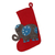 Wool Christmas stocking, 'Festive Elephant in Red' - Handmade Wool Christmas Stocking thumbail