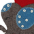 Wool Christmas stocking, 'Festive Elephant in Red' - Handmade Wool Christmas Stocking (image 2c) thumbail