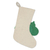 Wool felt Christmas stocking, 'Happy Hippo' - Hippo Wool Felt Christmas Stocking (image 2b) thumbail