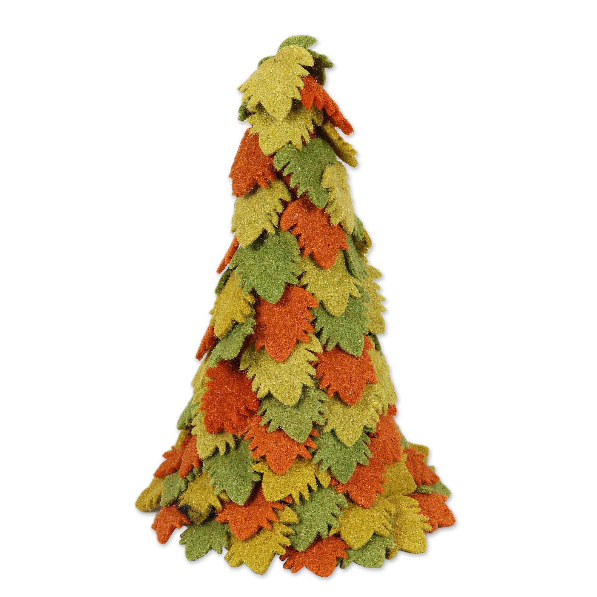 Hand Made Multicolored Wool Christmas Tree Decoration - Holiday Beauty ...