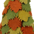 Weihnachtsdekoration aus Wolle - Handgefertigter mehrfarbiger Weihnachtsbaumschmuck aus Wolle