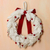 Wool Christmas wreath, 	'Christmas Essence' - Handmade Ivory Wool Christmas Wreath (image 2b) thumbail