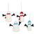 Wool ornaments, 'Snowman Greetings' (set of 4) - Hand Made Felted Snowman Christmas Tree Ornaments (Set of 4) (image 2b) thumbail