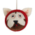 Wool felt ornaments, 'Meow-y Christmas' (set of 5) - Set of 5 Wool Felt Cat Ornaments (image 2d) thumbail