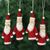 Wool felt ornaments, 'Santa Greetings' (set of 4) - Set of 4 Wool Felt Santa Ornaments (image 2) thumbail