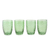 Glasbecher, 'Bubble Up in Green' (Satz mit 4 Stück) - Blasentextur-Glasbecher in Grün (4er-Satz)