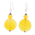 Chalcedony dangle earrings, 'Sunny Side Up' - Hand Crafted Yellow Chalcedony Dangle Earrings