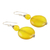 Ohrhänger aus gelbem Chalcedon - Handgefertigte Ohrhänger aus gelbem Chalcedon