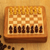 Reiseschachspiel aus Holz - Handgeschnitztes Mini-Reiseschachspiel aus Holz