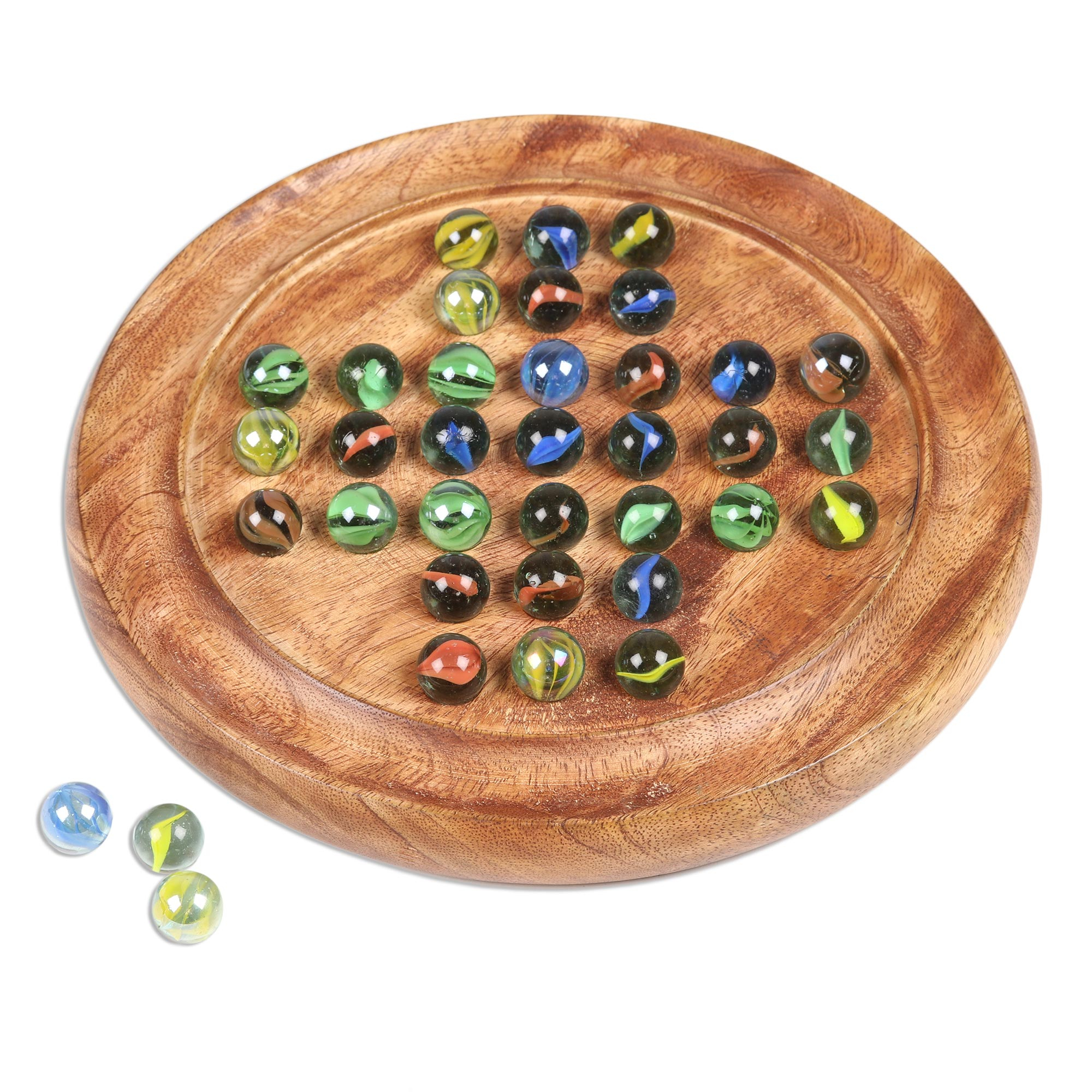 Flat Marbles used in board game. Stock Photo