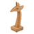 Wood eyeglass holder, 'Spectacular Giraffe' - Hand Carved Mango Wood Giraffe Eyeglass Holder (image 2d) thumbail